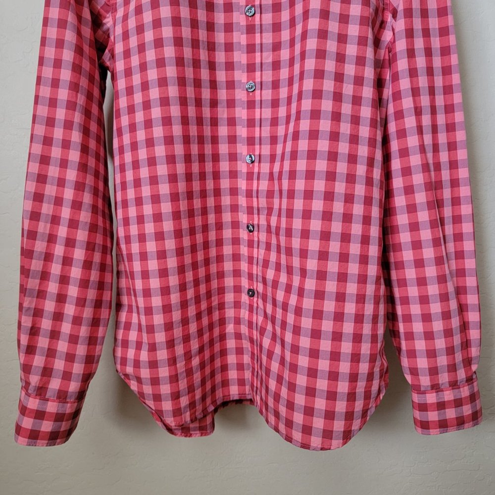 Paul Smith Button Up Red Gingham Plaid Shirt - Picture 5 of 16